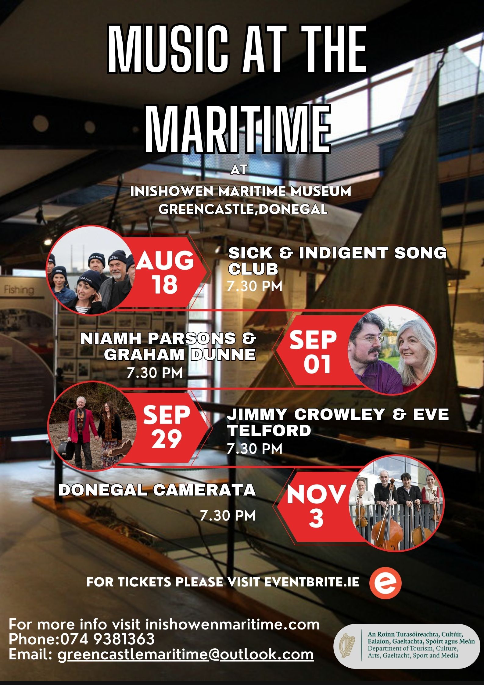 music at the Maritime Music Concert Poster